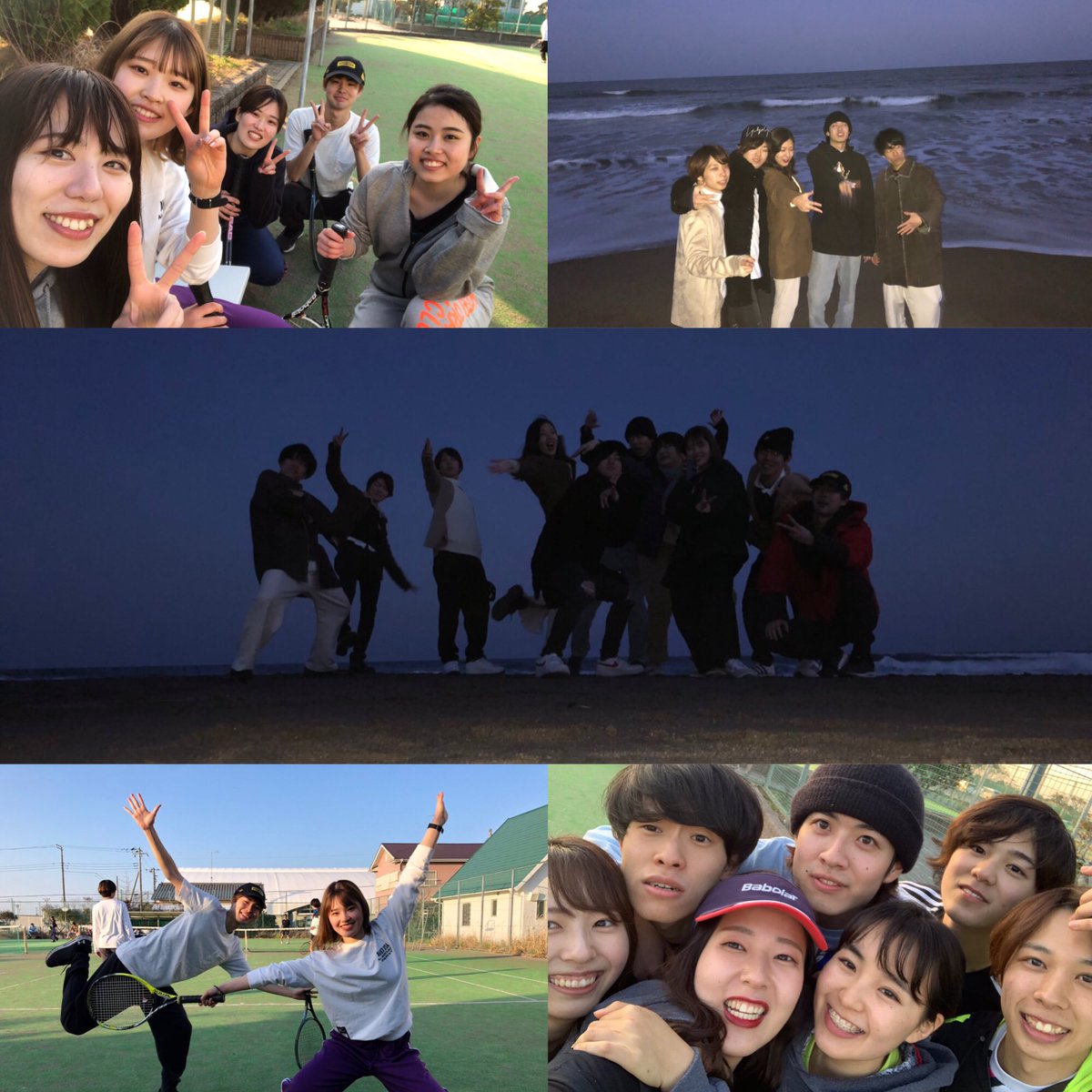 Hoseimikan's tweet photo. 3月24〜26日に春合宿をしました！🍊

テニスいっぱい出来て楽しかった！🎾
紅白戦では珍プレー連発でした笑

他���も近くの海に遊びに行ったり、
深夜にコンビニ行ってラーメン食べたり🍜

53代最後のじゃんけん大会もしました！✊✌️

52代53代の仲がより深まったね！
この調子で新歓頑張りましょ〜！💪 https://t.co/DhlaXuj26O