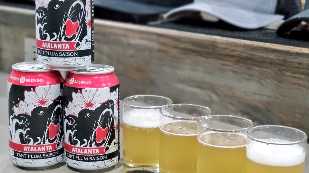 brew_basement's tweet photo. It's basement time! This week we are reviewing Atalanta from @orpheusbrewing. It's a 5.25% ABV tart plum saison. Let's start drinking. Link in bio. #beer #saison #local #piquant https://t.co/9DHB2bOHct