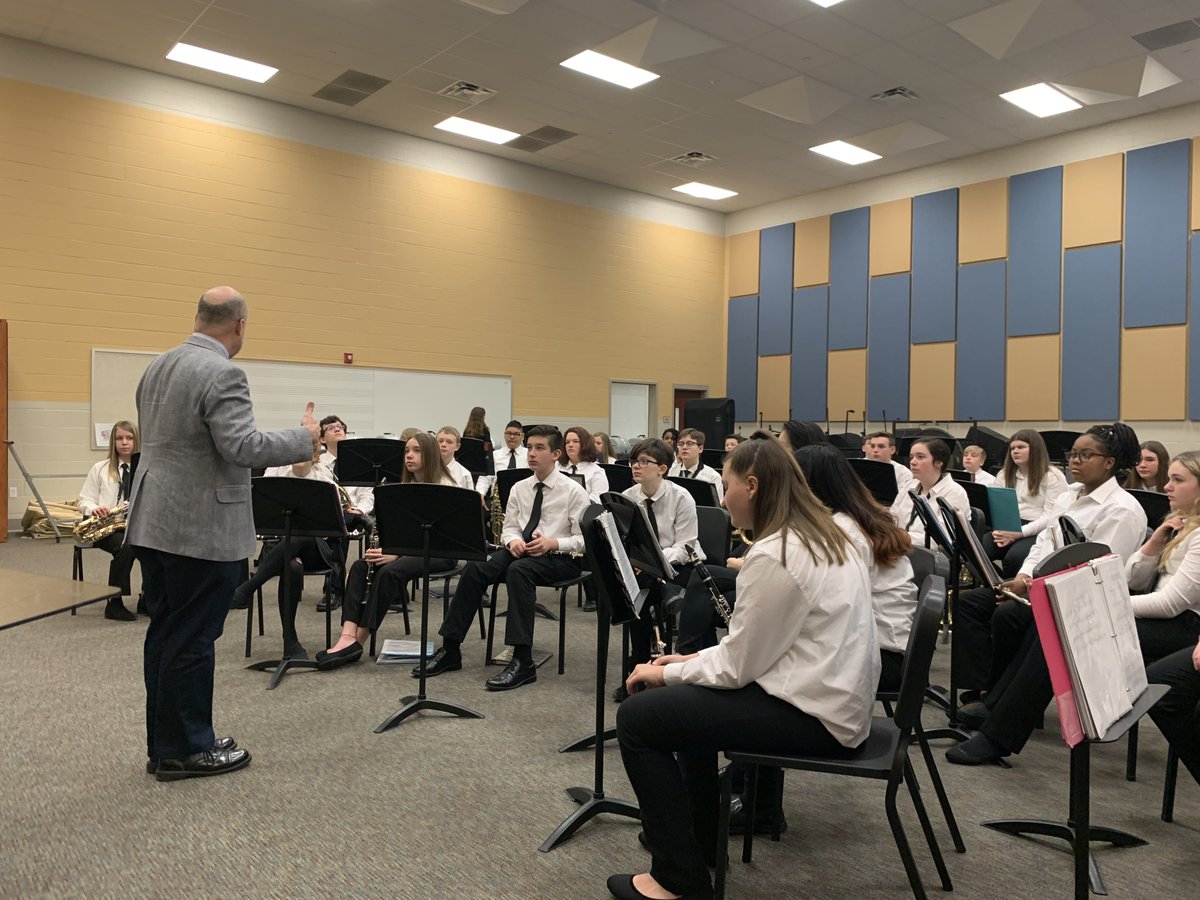 MrNoud's tweet photo. Yesterday the Coolidge Wind Ensemble did a FANTASTIC job at the Metro East Concert Band Festival at O’Fallon Township High School! https://t.co/QMAsDjouTk