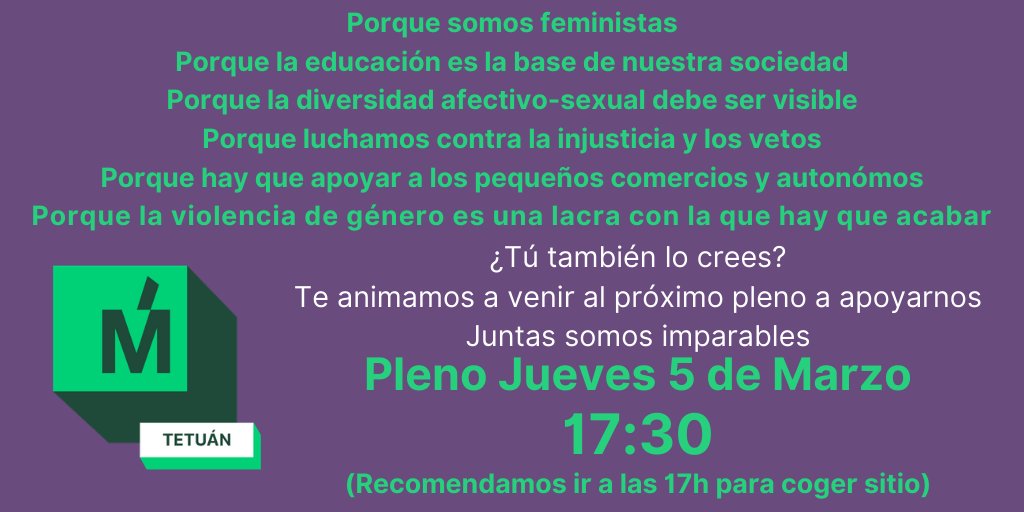 Más Madrid | Tetuán tweet media