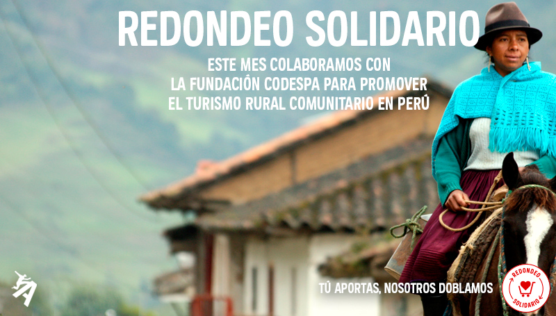AtrapaLoSocial's tweet photo. Redondea tus compras en @atrapalo y durante el mes de marzo colaboraremos con @codespa para proveer energía eléctrica y agua caliente en dos comunidades indígenas de Perú. Promovemos el Turismo Rural Comunitario. https://t.co/bQH2YEbrdW