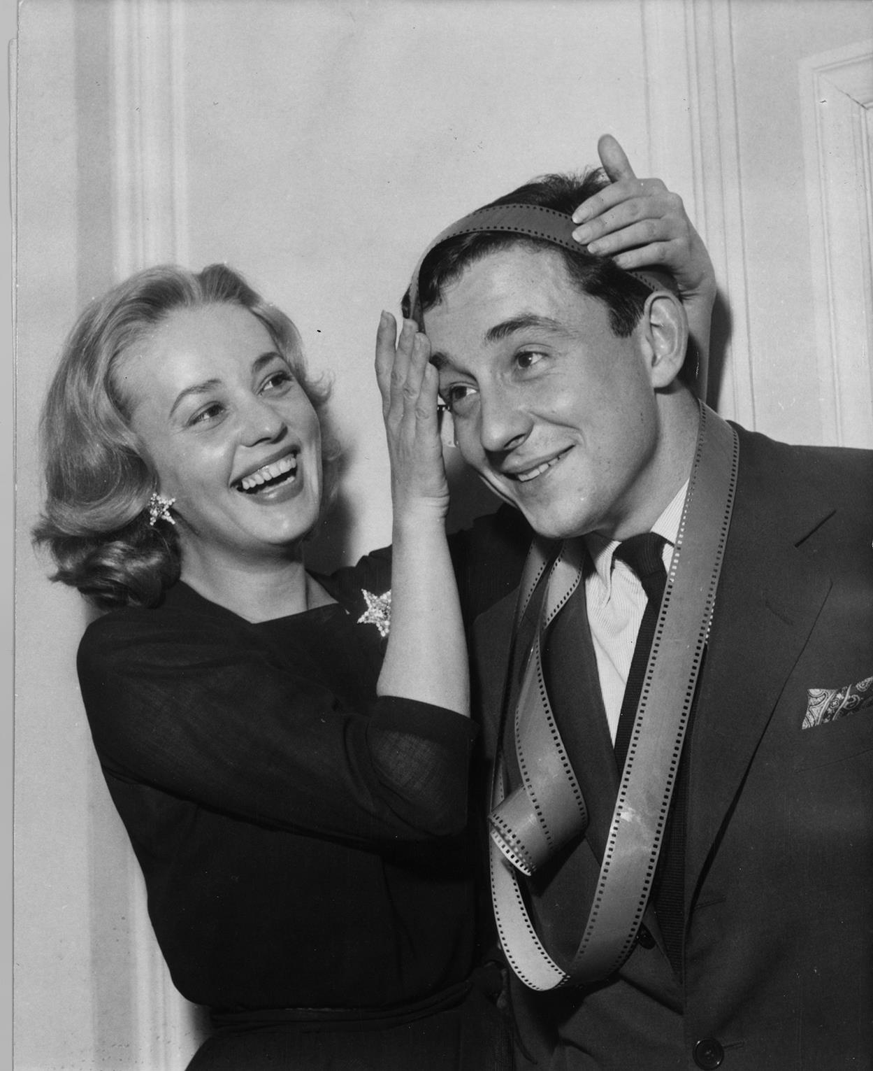 MUBI on X: Jeanne Moreau and Louis Malle celebrate after winning the Prix  Louis Delluc for ELEVATOR TO THE GALLOWS, 1957.  / X