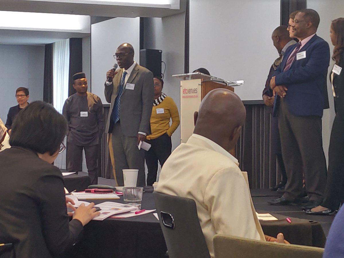 Mikerax's tweet photo. At @RAEngGlobal #SDGs conference. My HEPSSA partners Prof Henry @MakCEDAT and @simiyusitati3 doing their 60 sec intros. @medtechleeds https://t.co/rFFAsN4UBB