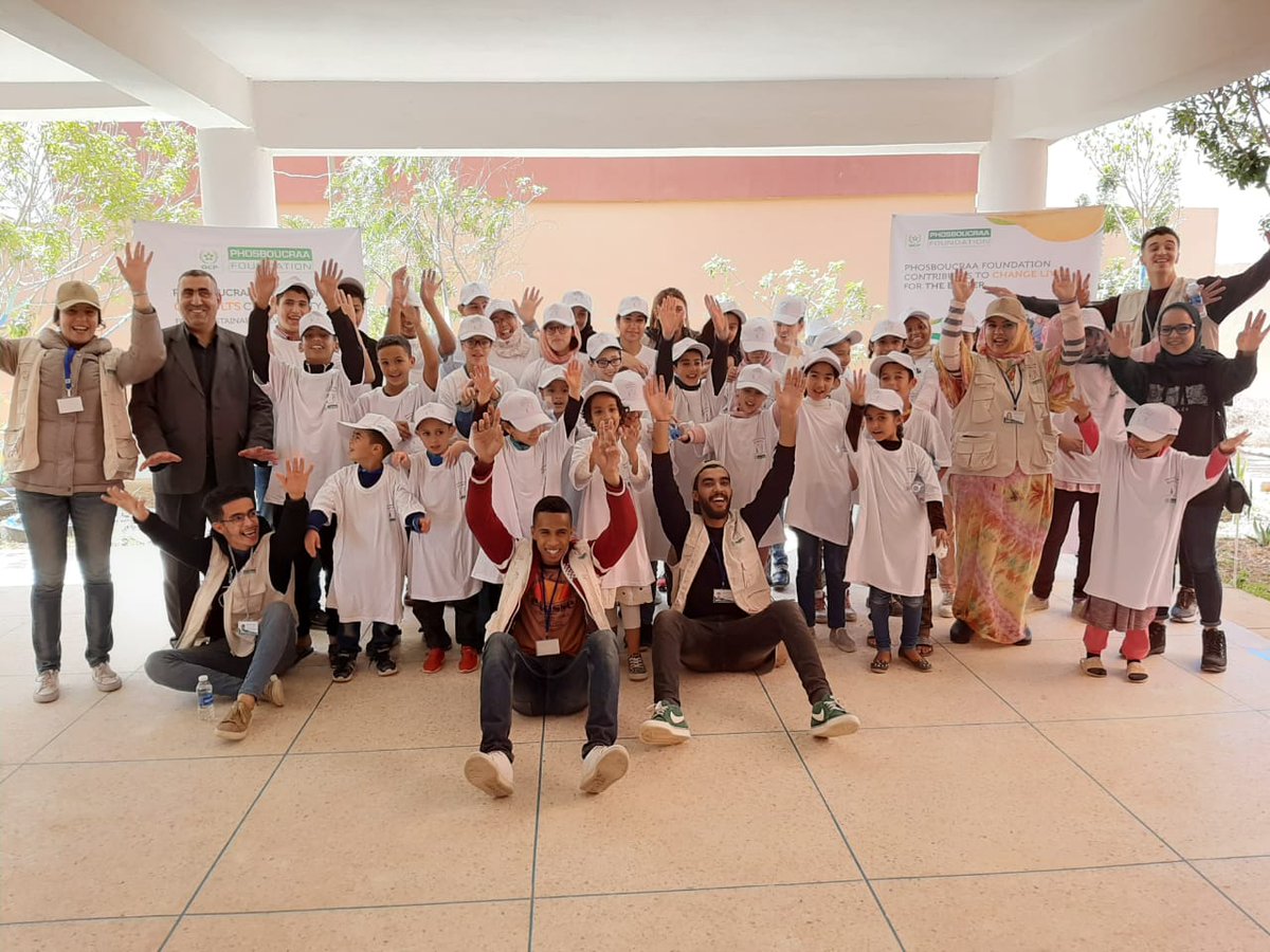 Phos_Foundation's tweet photo. Our #volunteers are now visiting Palestine school in the commune of Foum El Oued to give students the chance to design their city. #DMUV #morocco #urbandevelopment #empoweringcommunities https://t.co/IYmO5qyH7i