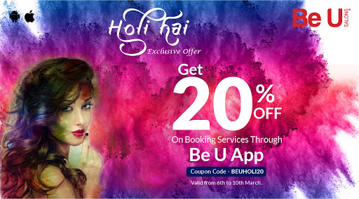 BeUsalons's tweet photo. Get festive ready with Be U Salons. Download the app now to avail 20% discount(max 400)- https://t.co/oZXET51KR1
#Holi2020 #offer #beautykanayaadda #BeU #BeUSalons https://t.co/DVnc0hSI9m