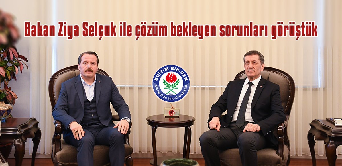 EgitimBirSen's tweet photo. "Bakan Ziya Selçuk ile çözüm bekleyen sorunları görüştük"

↘️Genel Başkanımız @_aliyalcin_, Öğretmenlik Meslek Kanunu, eğitimcilere yönelik şiddete karşı alınması gereken tedbirler, 3600 ek gösterge gibi konularda Bakan @ziyaselcuk ile görüştü.

🔗https://t.co/rzY1Wgc1gg https://t.co/pGk6rHyG3C