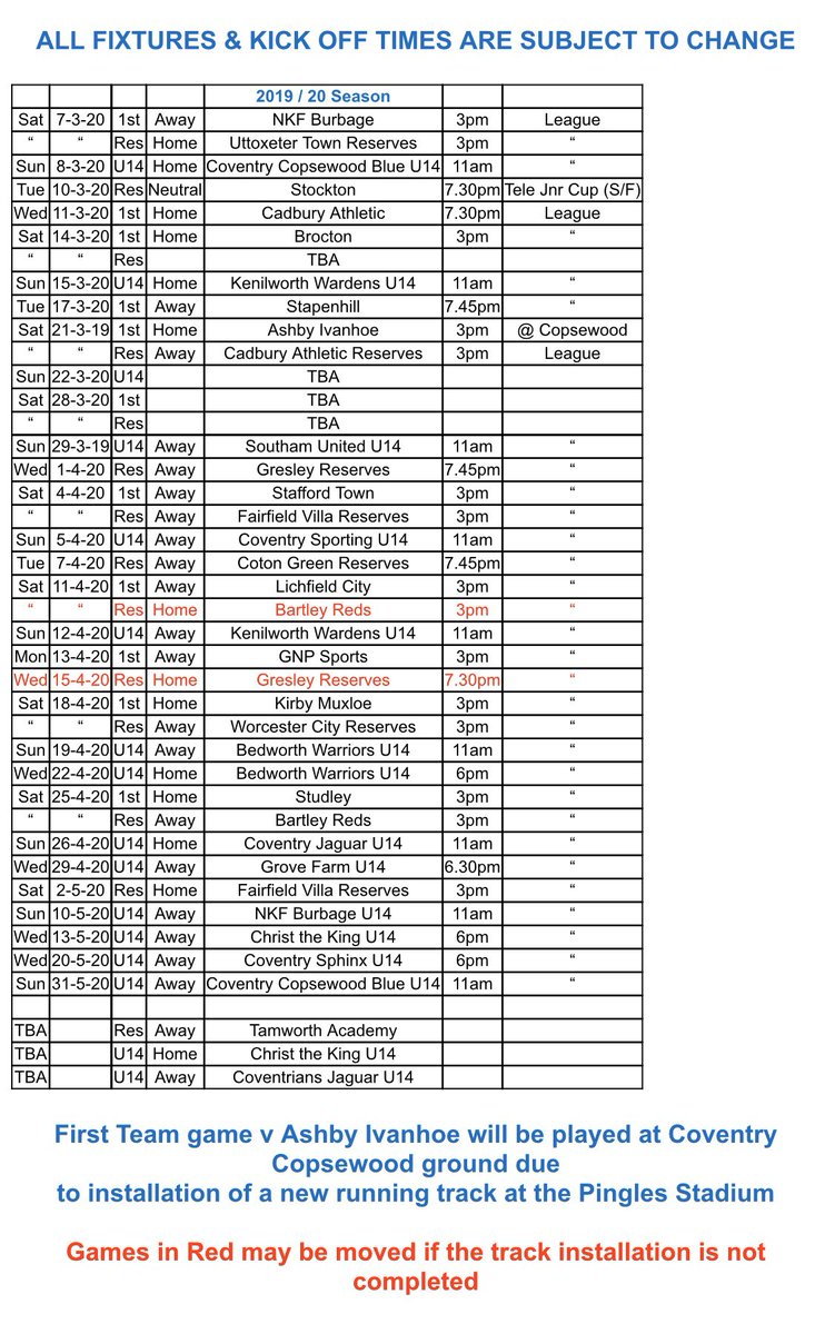 Nuneaton Griff FC tweet media