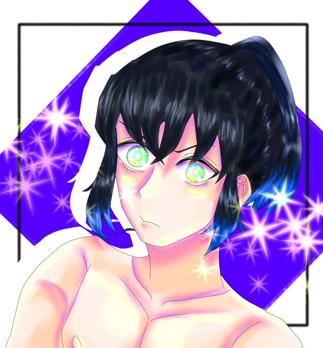 エクレア@鬼滅の刃さんがTwitterに投稿した嘴平伊之助(鬼滅の刃)のイラスト。