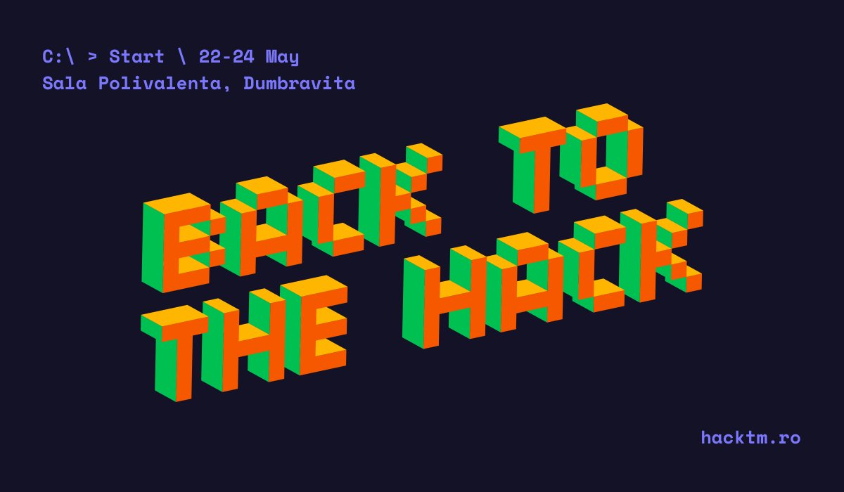 📢 Guess who’s back, back to the hack? Yes, you’re hacking right, it’s us!

🚀 We’ve got a new rad website ➡️ 2020.hacktm.ro and we’re ready to roll ‘em tickets. Grab your ticket now and avoid bad life ➡️ now.hacktm.ro/tickets

🎟️ Buy, buy, buy!