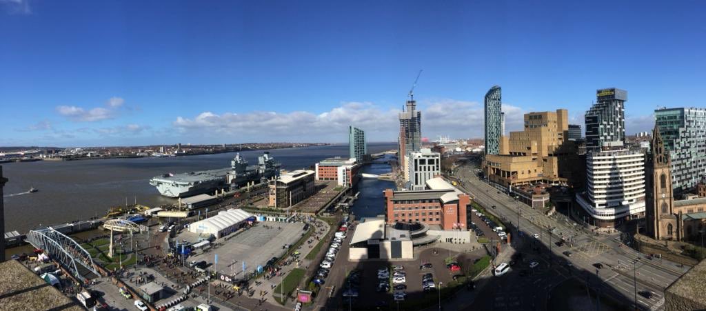 MODPolice's tweet photo. #PWLSinLiverpool is a sight to behold, especially when the sun is shining!βοΈπCheck out this fantastic #ViewFromTheOffice whilst we were visiting colleagues from @MerseyPolice in @RoyalLiver1911.
@HMSPWLS https://t.co/hw5uaqH5EA