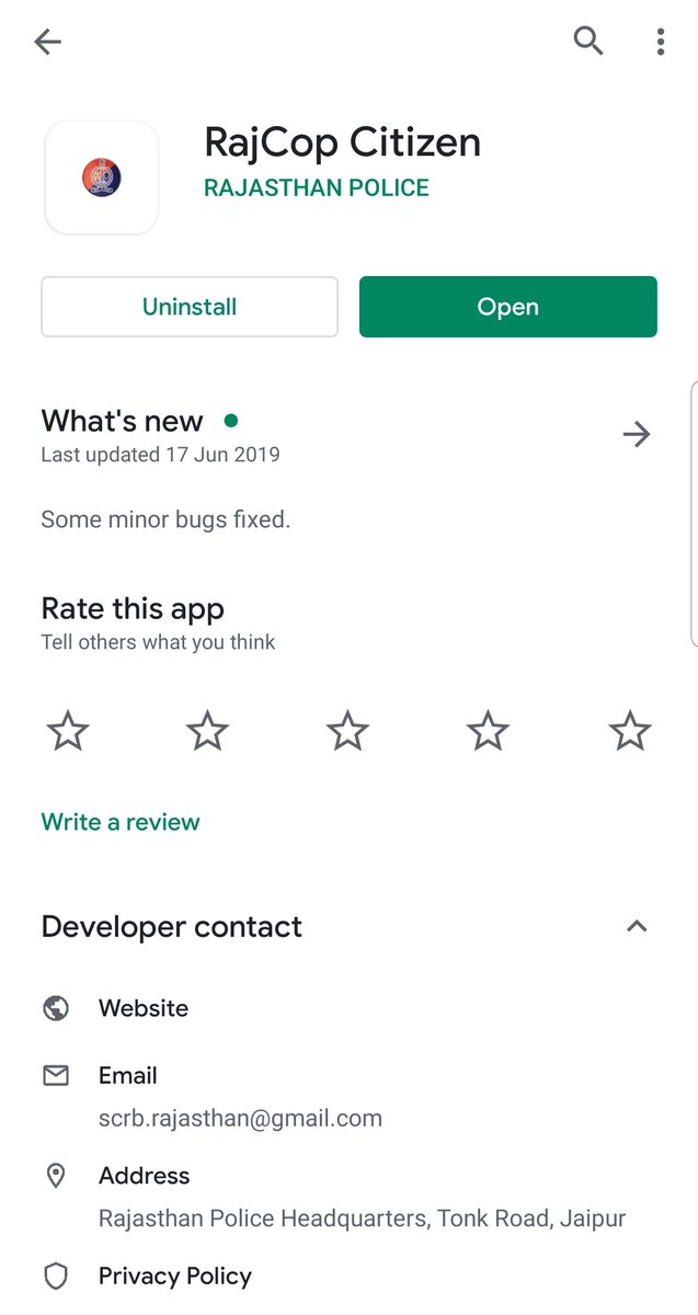 RajsamandPolice's tweet photo. #RajcopCitizen
Everyone should download "Rajcop Citizen" Mobile App whereby everyone can use following services
#ContactPolice
#EmergencyHelp (SOS)
#WomenSafety
#ComplaintRegistration
#ViewFiR
#ReportIncident
#SearchVehicle
#FindPoliceStation and
#FindHospital https://t.co/xgv58Gr3iF