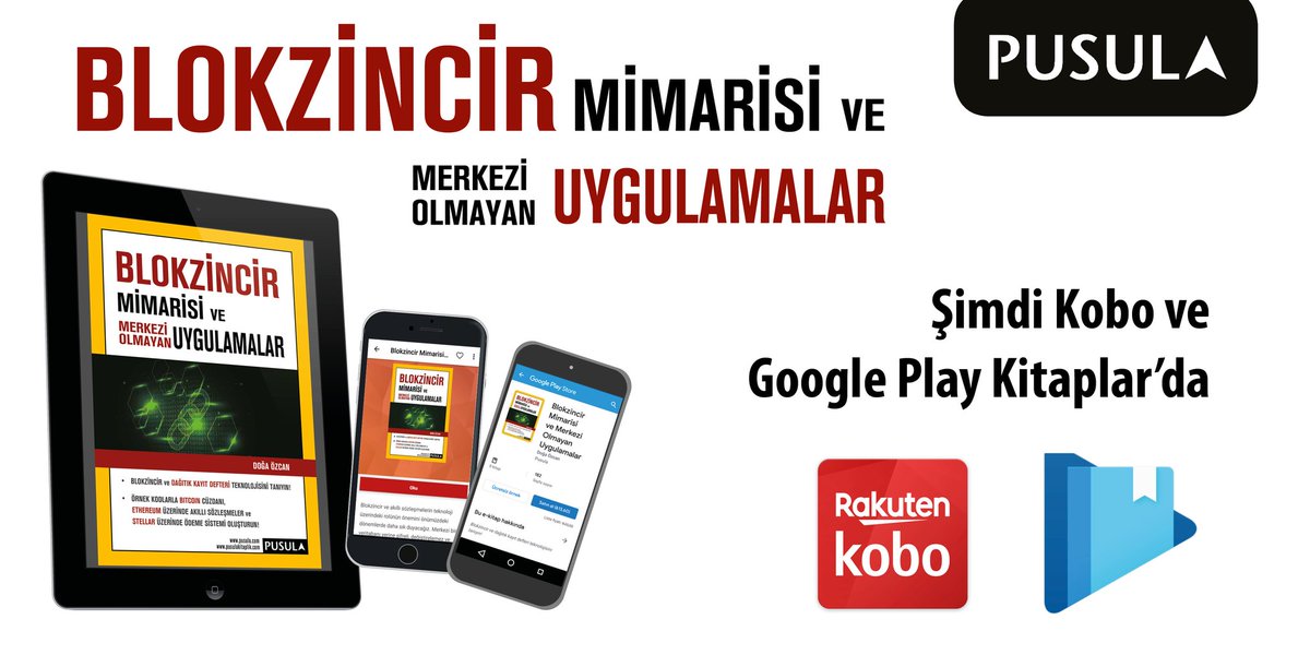 pusula_kitap's tweet image. &quot;Blokzincir Mimarisi ve Merkezi Olmayan Uygulamalar&quot; kitabımızı e-kitap olarak Google Play kitaplar ve Kobo platformlarından okuyabilirsiniz. #doğaözcan #blokzincir #blokchain #bitcoin #etherium #stellar #dağıtıkdefter #dağıtıkdefterteknolojisi #distributedledger