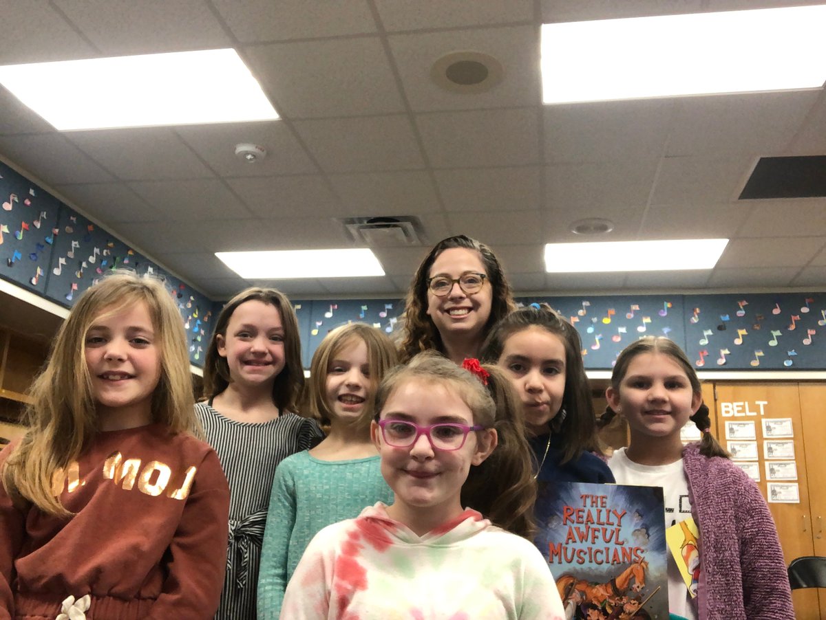 rocks_trinity's tweet photo. So lucky to get to spend some time with these lovely ladies yesterday morning as we read The Really Awful Musicians! So much fun! https://t.co/jJFh5iDZb8