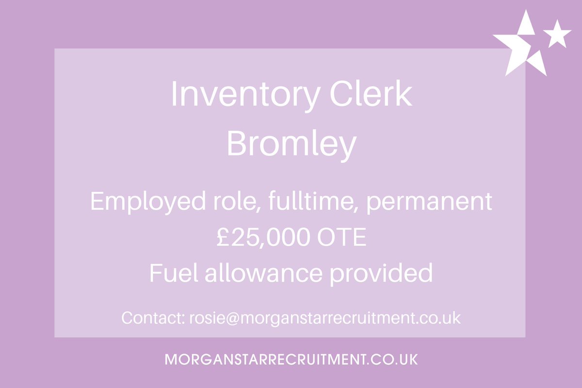 MorganStarRec's tweet photo. Inventory Clerk - Bromley
Ideally you'll be an experienced inventory clerk, however if you're a property manager or lettings neg with experience conducting mid-term inspections, we'd also like to hear from you.

Please call Rosie on 01293 408733 for more info!

#PropertyJobs https://t.co/YppezrTLb9