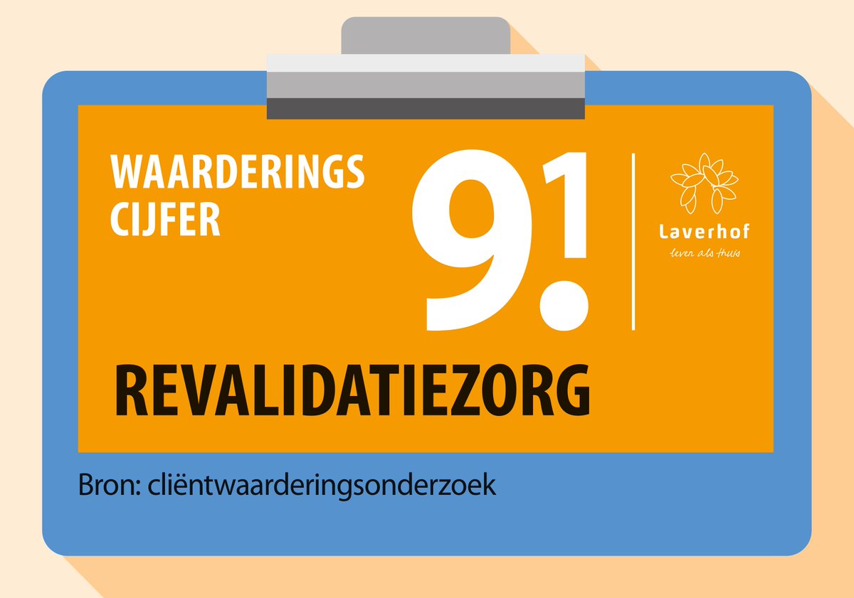 Een prachtige uitkomst waar we heel trots op zijn!

Lees hier over de uitslag van het onderzoek:
laverhof.nl/over-laverhof/…