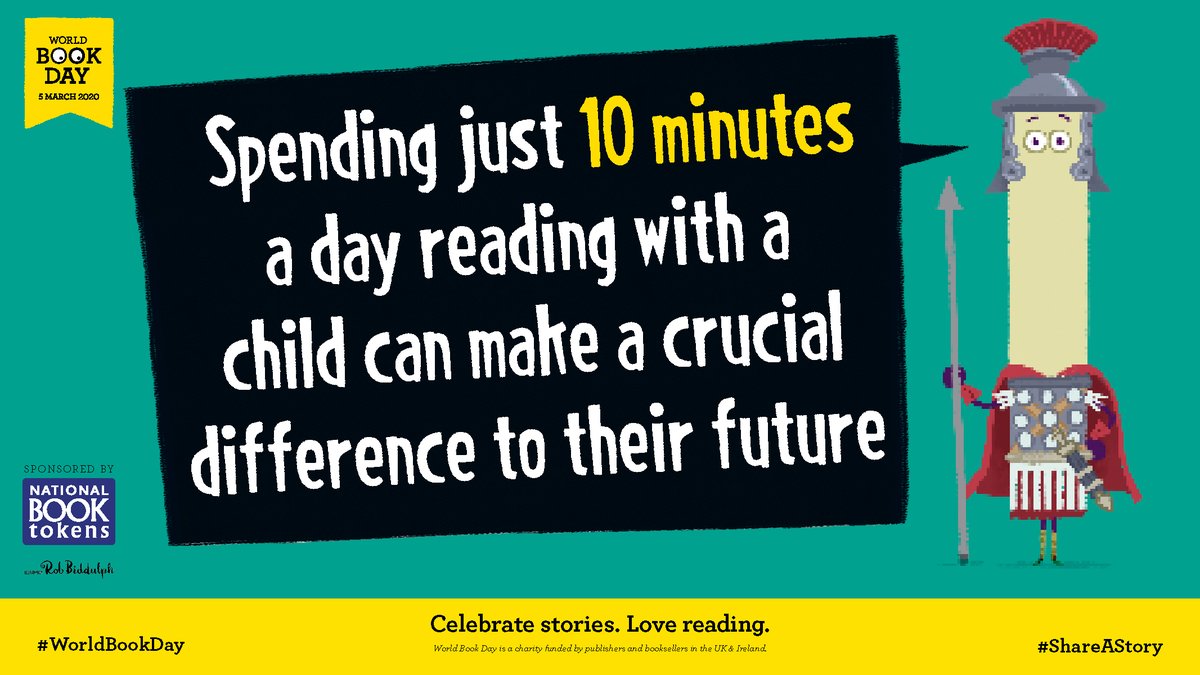 WorldBookDayUK's tweet image. Spending just 10 minutes a day reading and sharing stories with children can make a crucial difference to their outcome and it’s fun for all involved. You can read together anywhere and everywhere, from breakfast to bedtime!