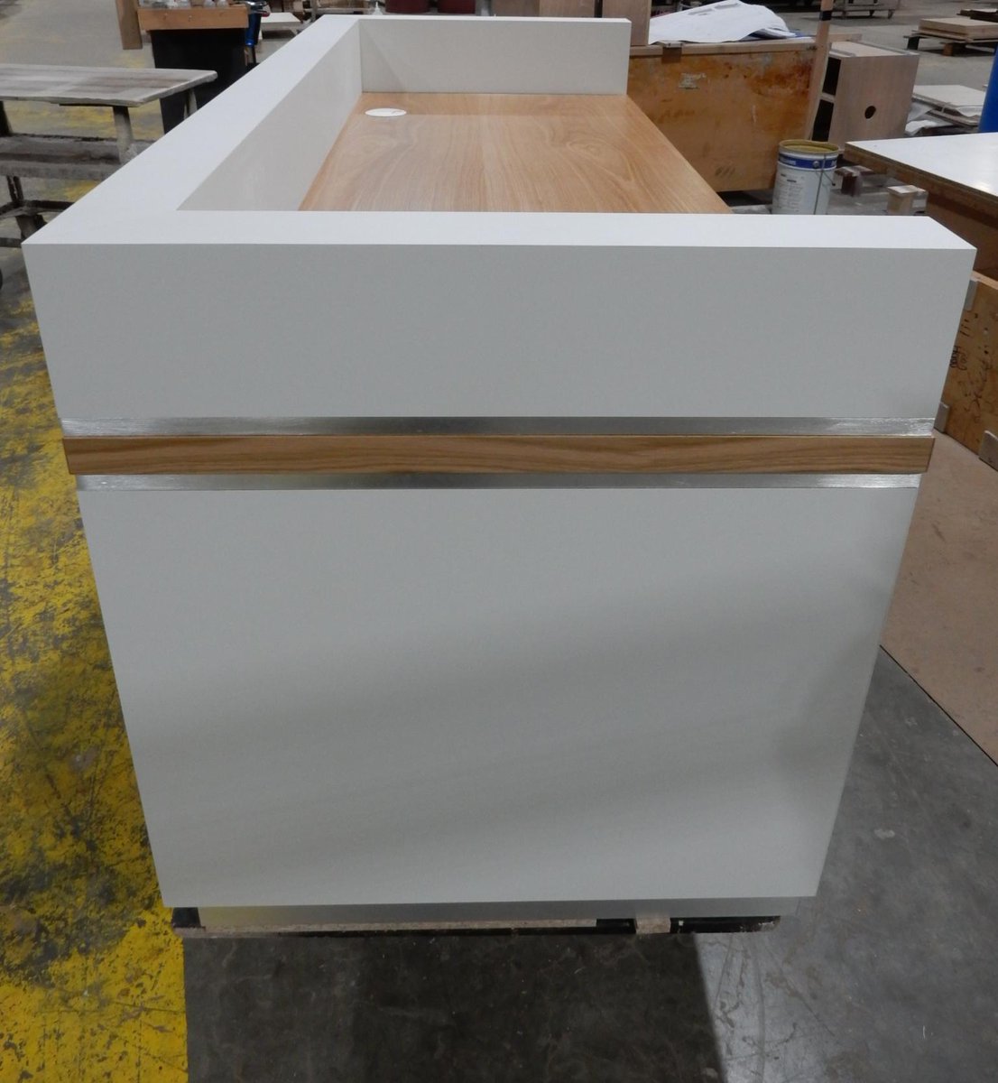 eborcraft's tweet photo. Providing bespoke furniture for our clients is a passion of ours and making sure our clients needs and spacial requirements are met is always our top priority.

~Built by hand, assisted by machinery~

#hospitality #ukmfg #office #receptioncounter #laminatecounter #bespoke https://t.co/JuT9KvSDRa