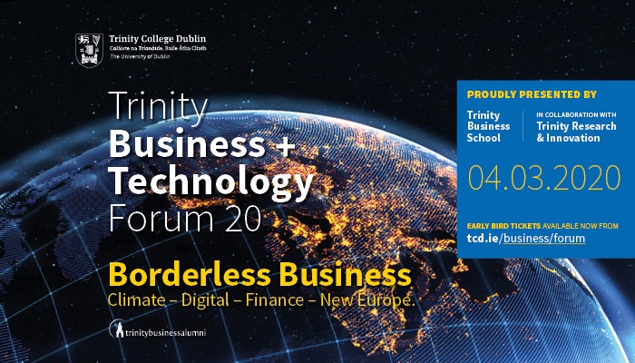 scoull86's tweet photo. Looking forward to catching up with all the #TrinityMBA alums registered for the @TCDBusiness Business + Technology Forum and #MBA masterclasses tomorrow. See you there! #trinitybusiness https://t.co/KqyVFpw8Gu
