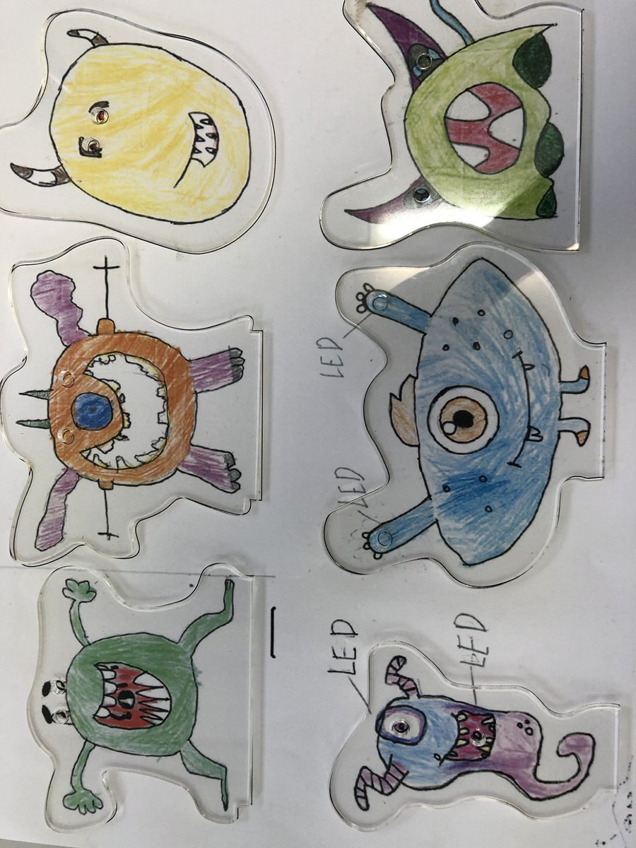 DLSjsyDT's tweet photo. @DLSjsyDT @DLSYear6 finishing off their DT Terror project with some amazing designs for their monsters , adding their circuits next lesson https://t.co/VAr31IukoG