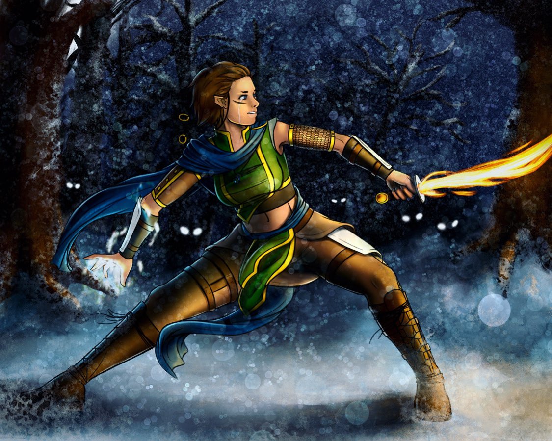 PockyMonster_'s tweet photo. Seeing this around again so I thought I’d make a fresh #VisibleWomen post!
.
.
.
Hi! I’m Dakota and I like to draw and do digital art! (Sorry this is like, all dnd stuff from our current campaign XD) https://t.co/bxrWOdihfw