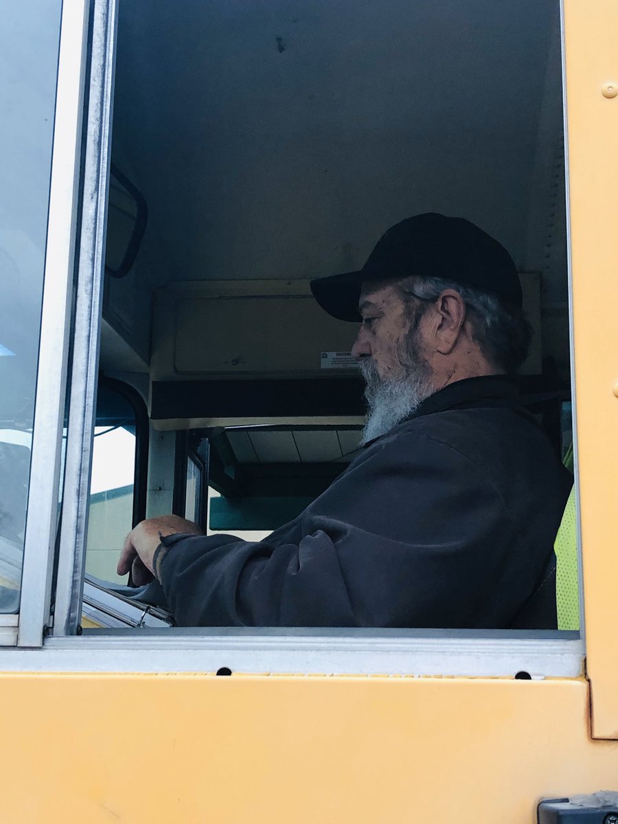 Eastside High School 
Rainy day but, all students unloaded safely. Thank you students and Drivers!#ncssbethebest