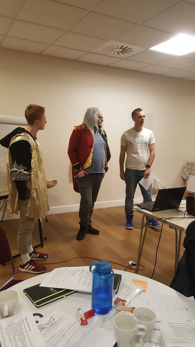 ImpactSouthEast's tweet photo. "The Doctrine of God" today. Thanks to @JezField teaching &amp; @justjamesfahy (as Aerius) &amp; Luke (as Athanasius). Want to join us in September? Go to https://t.co/94AhDjENE6 and apply. Go on, you know you want to (acting skills not required!) #newground #beyourself https://t.co/AJKVuLnTdv