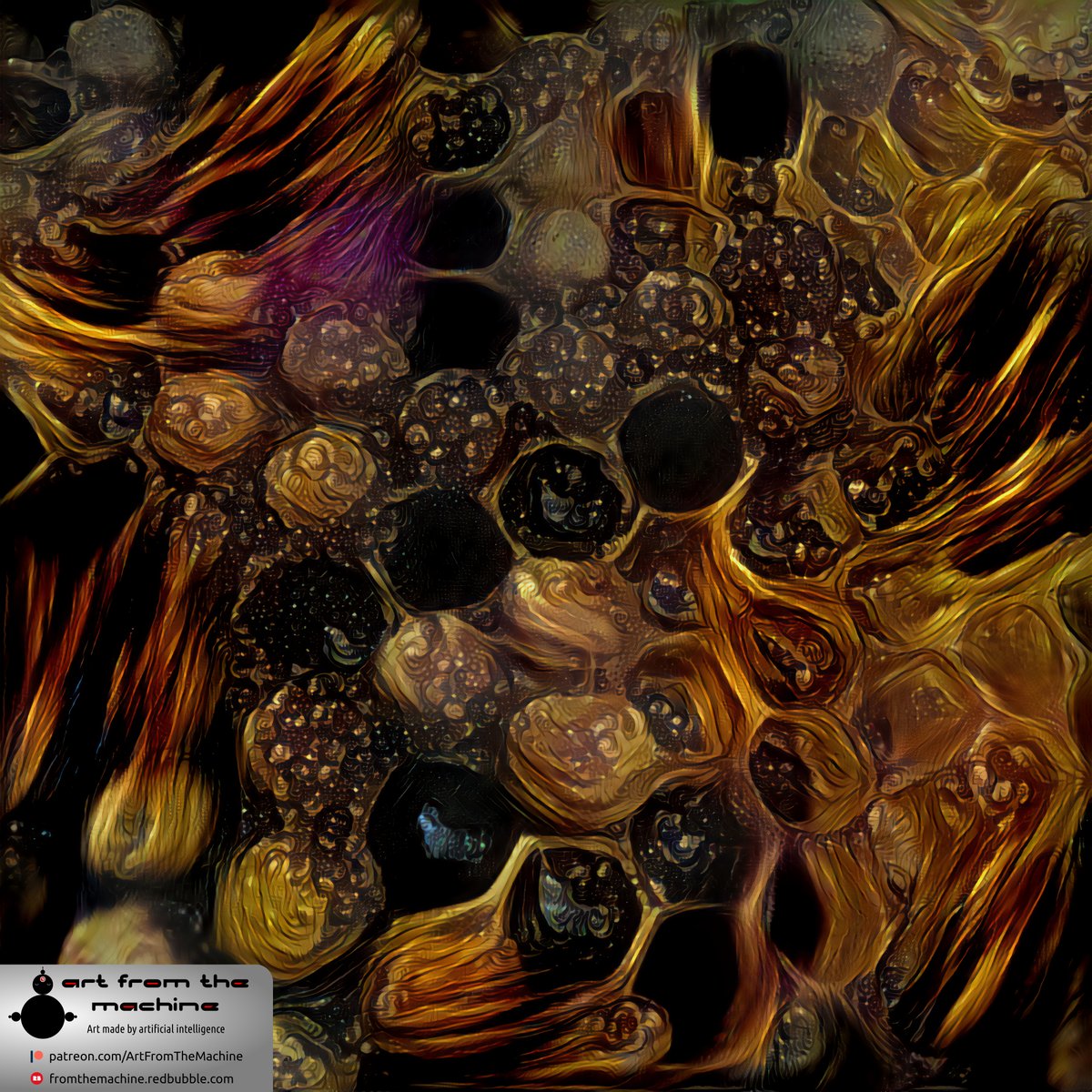 "Alien Honeycomb II" - Neural style transfer from fractal pattern to photo. #art #deeplearning #deepstyle #digitalartwork #digital #digitalartist #ArtistOnTwitter #cgi