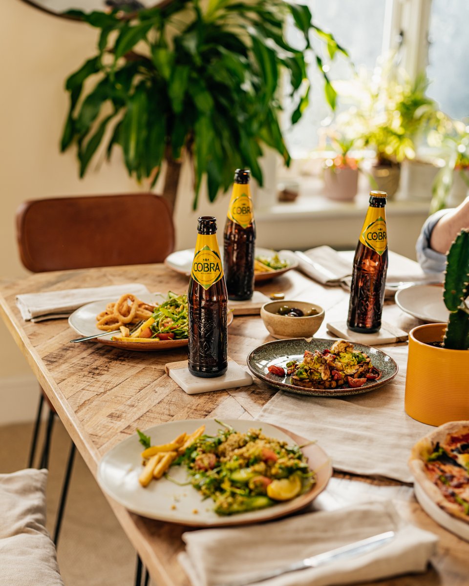 cobrabeer's tweet photo. The food is ready and the beer is chilled, we are just waiting for you. #BetterWithBeer⁠ #CobraBeer @Lord_Bilimoria https://t.co/MQ4c7mDjjl