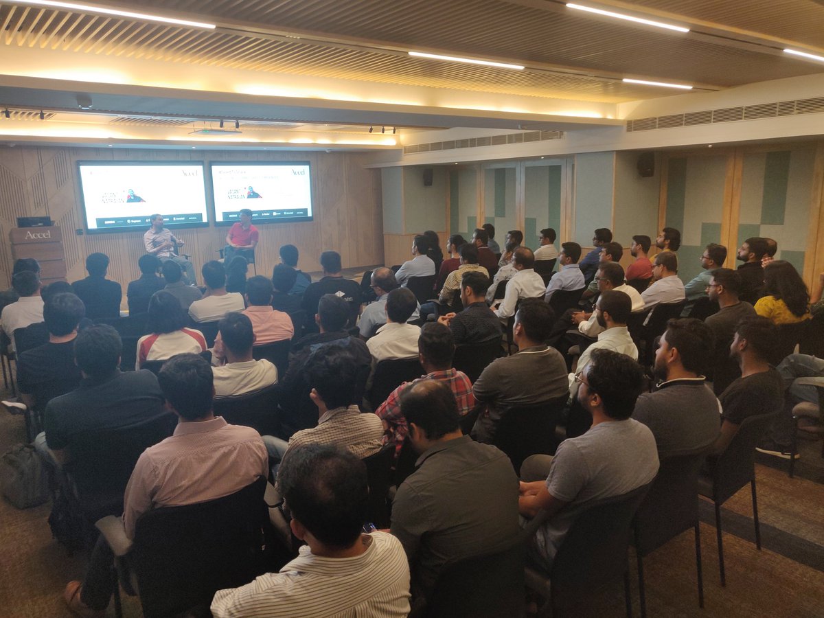 AccelIndia's tweet image. We have @vas from @Accel talking about building a global #SaaS company. It&apos;s a full house at Accel launchpad with SaaS startups. We are excited to bring  our SaaS community together and share some learnings. Many more such events ahead. Stay tuned.  #BuildWithAccel #SeedtoScale