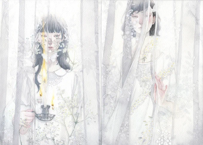 一昨年の個展「白い夜」と、昨年の個展「糸遊」からも。
#ツイッターで楽しむ展覧会 