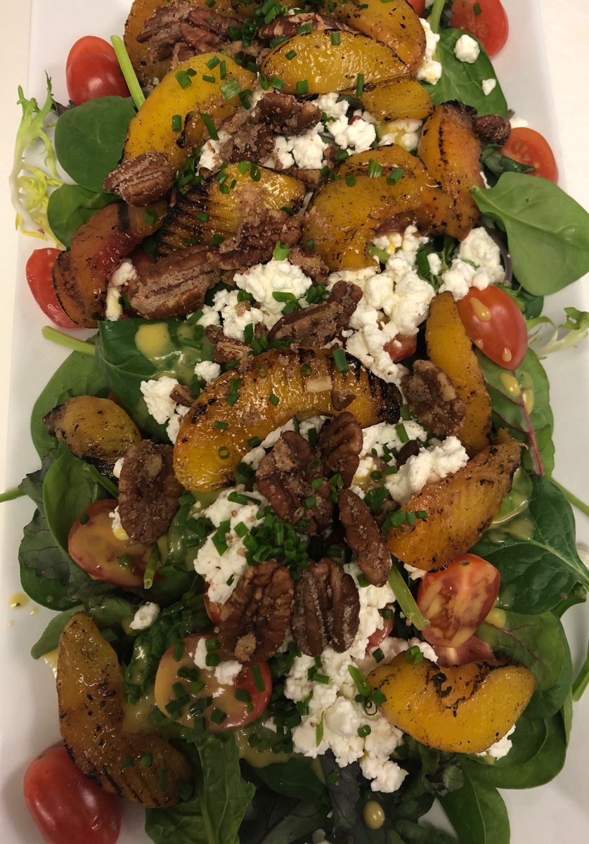3_ChefsCatering's tweet photo. Grilled+Peaches+ Salad = Spring on a plate

This tasty salad is perfect for a brunch, shower, or anniversary - actually any occasion.

Check out our menus, always something new> https://t.co/4G3A3vlw3l  #springmenus #3ChefsCatering #ChicagolandCaterer https://t.co/zTCNvBDUj9