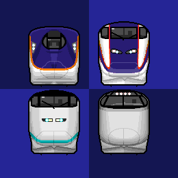 O Xrhsths Curoka 駅旅ゆけむり研究室 Sto Twitter 山形新幹線つばさ新型車両e8系の発表を記念し列車アイコンを作成 定員は減りますが 福島駅アプローチ線増設で増発も期待できそうです 24年運行開始 300km H運転での時間短縮も 公式サイトでも大小アイコンを