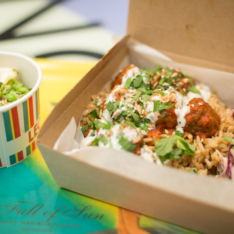 LeonIrel's tweet photo. For all you meat lovers out there, we have balls, meatballs that is! 100% beef in a tomato sauce served with fresh herbs, toasted seeds, and vegan garlic aioli served on a bed of brown rice! #NaturallyFastFood #vegan #Dublin #LovinDublin https://t.co/GAaeRnpEPK