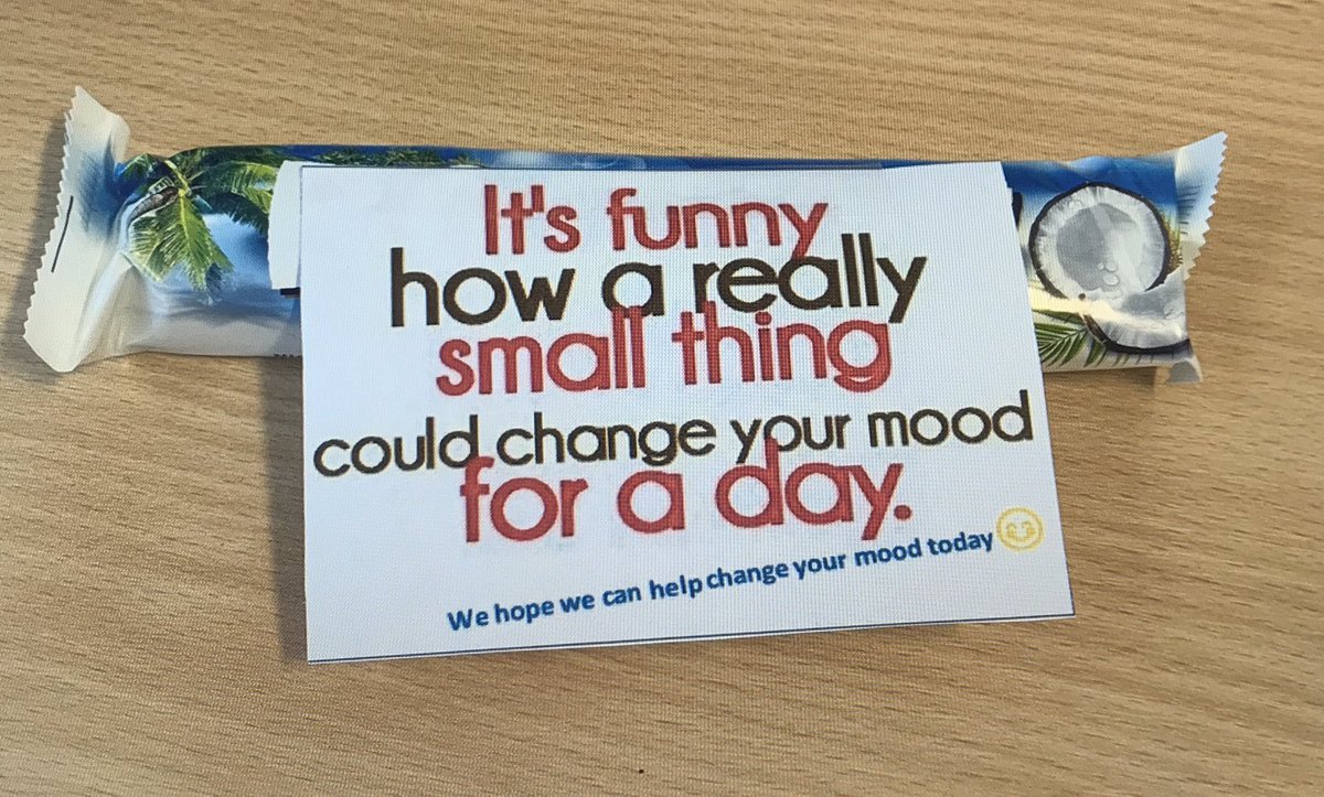 JinksMichaela's tweet photo. How true! Certainly brightened up my morning 😀 @StDamiansRCSC #whatsyourmoodtoday #resilience #wellbeing #thankyou #littlethings https://t.co/GrAWkoBSdI