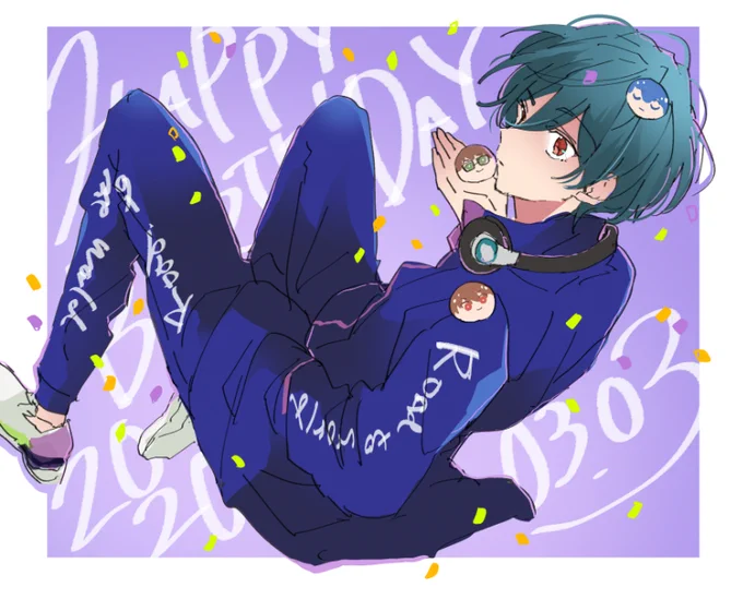 いくやおめでと～～～!らくがきですまぬけど当日あげられてよかた 