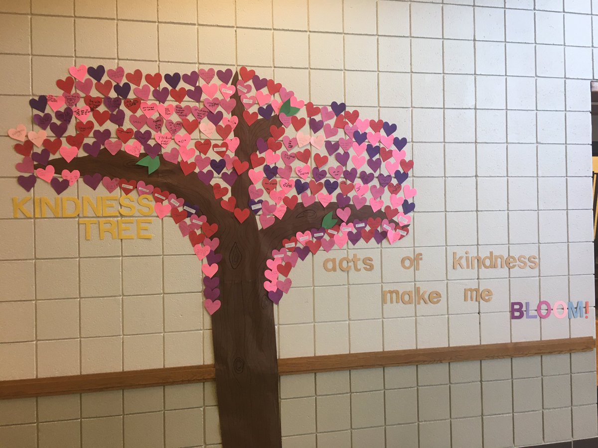 Kindness week was a success! I love how this project turned out!#kindness #randomactsofkindess #lifeskills #morningmeetings