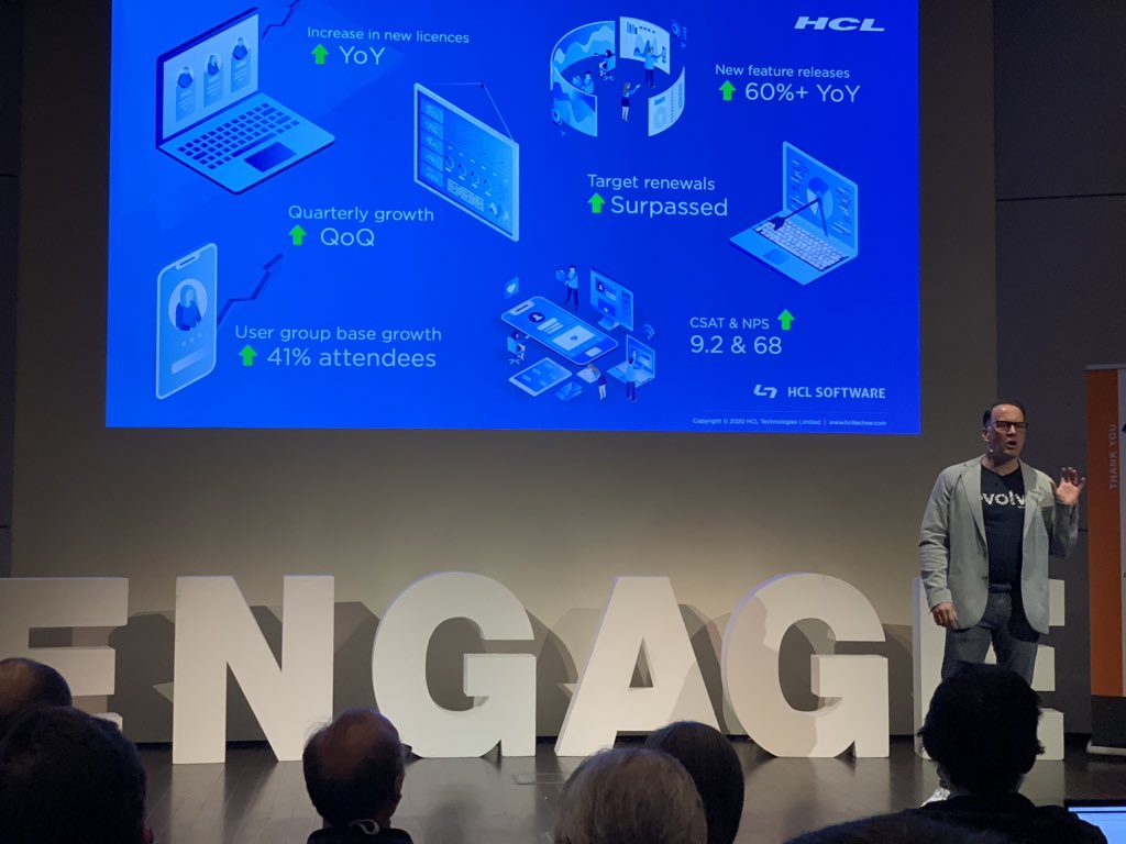 workplaceON's tweet photo. @RichardJefts at #EngageUG 2020 at @burgerszoo in Arnhem. @theoheselmans @HCLDigital. @workplaceON @MrMattPacker @JanFZeuthen https://t.co/Zy4WCTiu5r