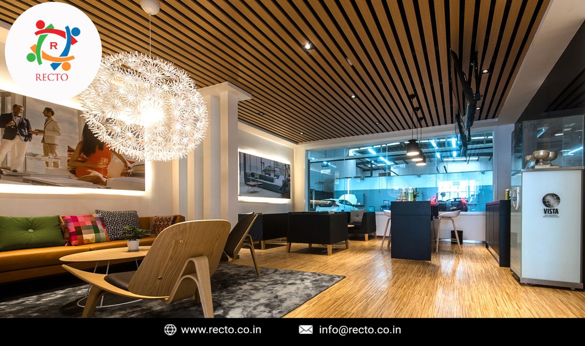 Recto_1's tweet photo. WPC ceilings are elegant and enrich the interiors bringing out beauty. Recto supplies the customized ceilings that are climate resistant.
#Recto #WPC #PVC #WPCceilings #PVCceilings #Claddings #Interior #Exterior #WPCplanks #Ceilings #Smartlocks #Intelligentlocks https://t.co/yXVxOaIE7q