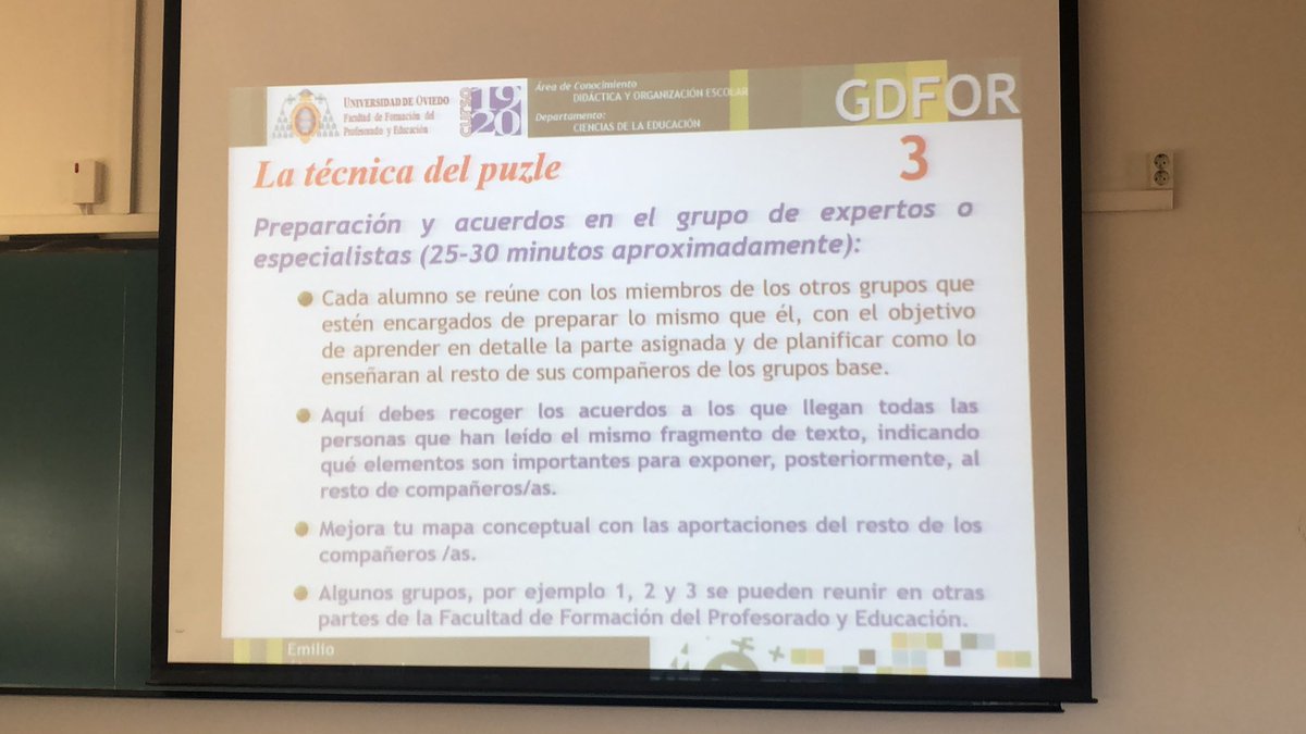 Ahora trabajando los especialistas. Este es el referente teórico