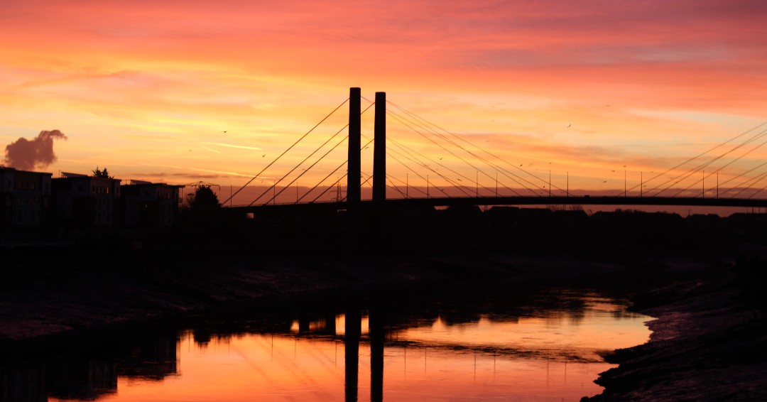 PureCyberLtd's tweet photo. Morning Newport, a great way to start the day. #Netport https://t.co/CR2t68wTOi