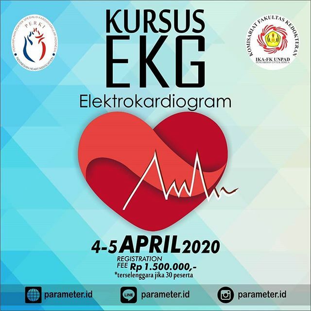 parameterID's tweet image. Ingin mengetahui lebih lanjut materi-materi dan prosedur perekaman EKG?

Perhimpunan Dokter Spesialis Kardiovaskular Indonesia (PERKI) bekerjasama dengan Ikatan Alumni Kedokteran Universitas Padjadjaran mengadakan pelatihan EKG pada:
.
.
⌚ 4-5 April … ift.tt/39gW6ve