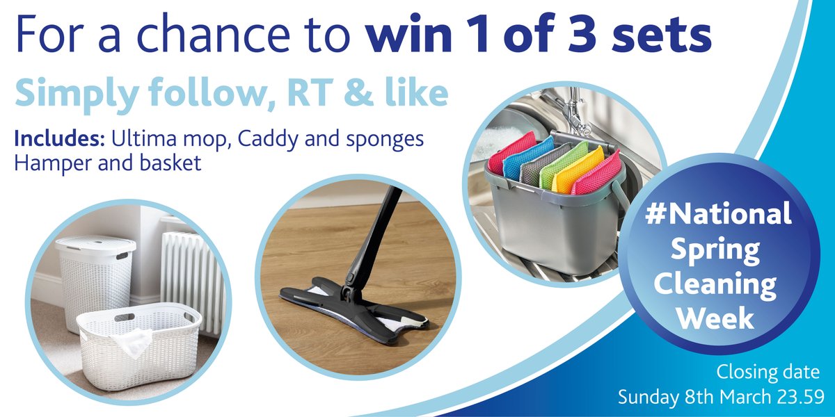 AddisHome's tweet photo. It is #NationalSpringCleaningWeek and this coincides with our #TidyUpTuesday #Competition See entry details in the image and winners will be announced after the closing date.  Open to UK residents only and full T &amp; Cs can be found on our website.  Good luck #addishome #giveaway https://t.co/NtSK3TUl6G