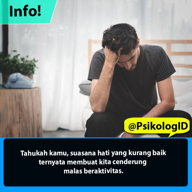 Atharcrypto's tweet photo. Wah kamu banget bukan nih? hehe terkadang rasa malas memang sering menghantui tubuh kita ya. Nah, ketika suasana hatimu kurang baik, kamu cenderung malas beraktivitas. Tapi, kamu tetap harus melawan rasa malas lho, guys. .
Dirimu bergantung pada lingkungan di sekitarmu. https://t.co/T98AOIZek8