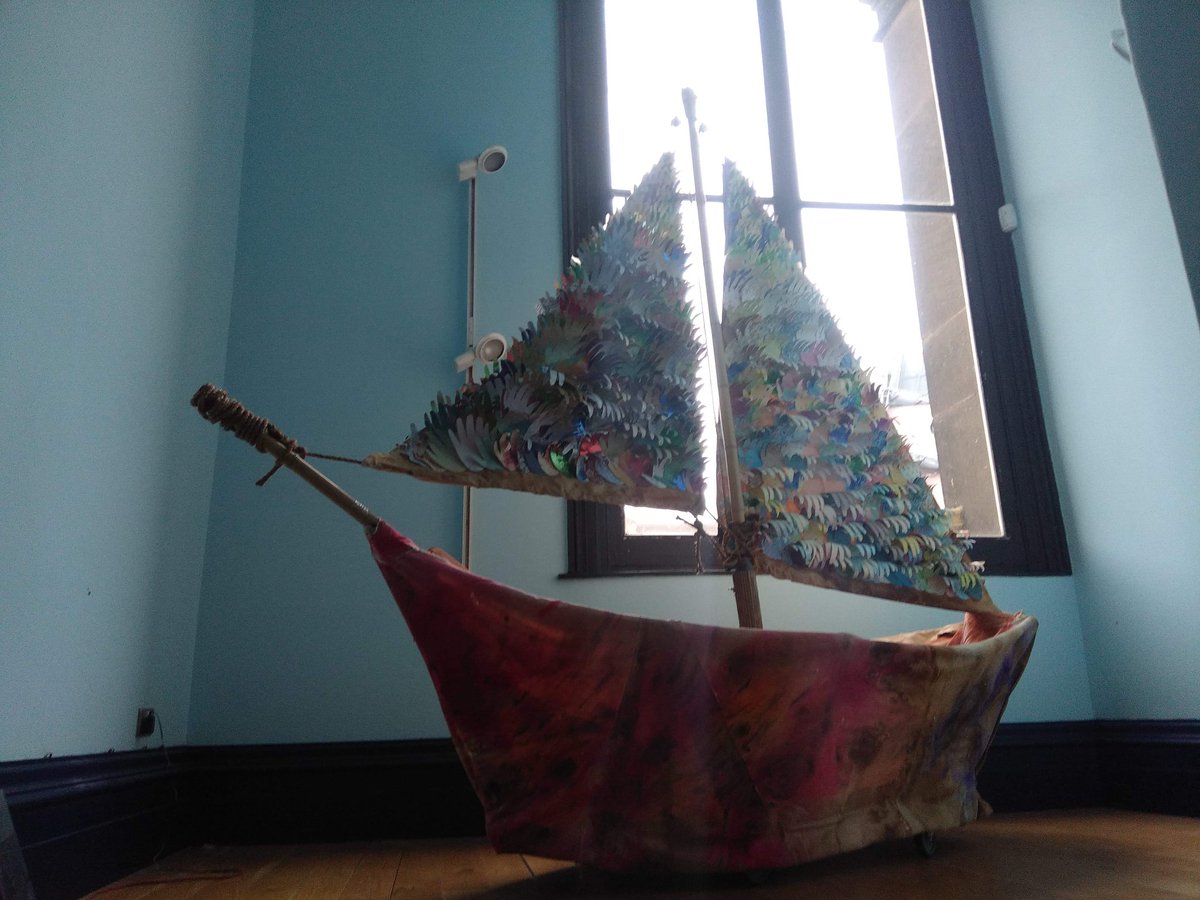 ArtsTogetherLDS's tweet photo. As an artist I turn my insight and knowledge into good practice: Myself and @leadartsmaker created Hope the Boat: based on migration movement and personal journeys of crossing into the UK. #biasan #hopetheboat #journeys #migrationmovement @mussaratrahman #culture #leeds2023 https://t.co/WBRn8Bksau