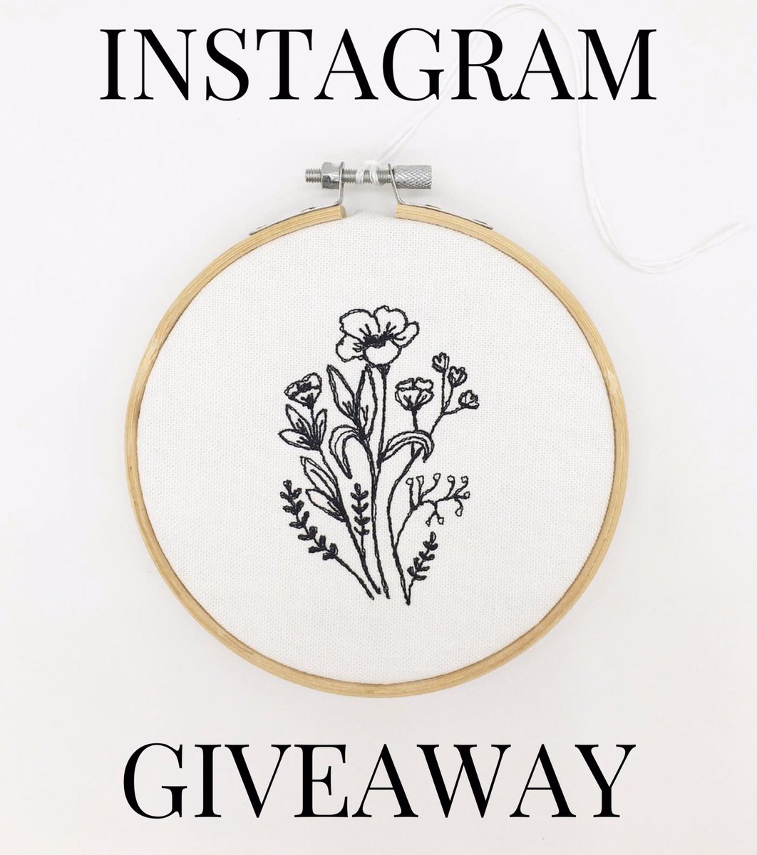 Sew_Bath's tweet photo. ✨GIVEAWAY✨ 
To celebrate reaching over 1000 followers on Instagram, I’m giving away this free-motion embroidered wildflower wall hanging! Head over to https://t.co/vAvA13vzye to enter! 🌿🌸 #giveaway #instagramgiveaway #embroidery https://t.co/p2lvVwZVev