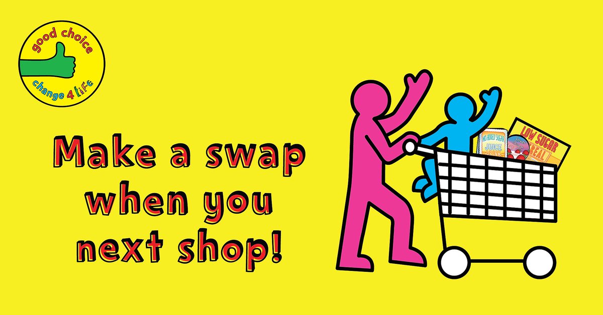 NHSEastBerksCCG's tweet photo. Just one or two everyday swaps can really make a difference to how much sugar your child is having, whilst still keeping them happy! Make a school day swap. Search @Change4Life for easy swap ideas! #MakeASwap https://t.co/8NnXA2V21x