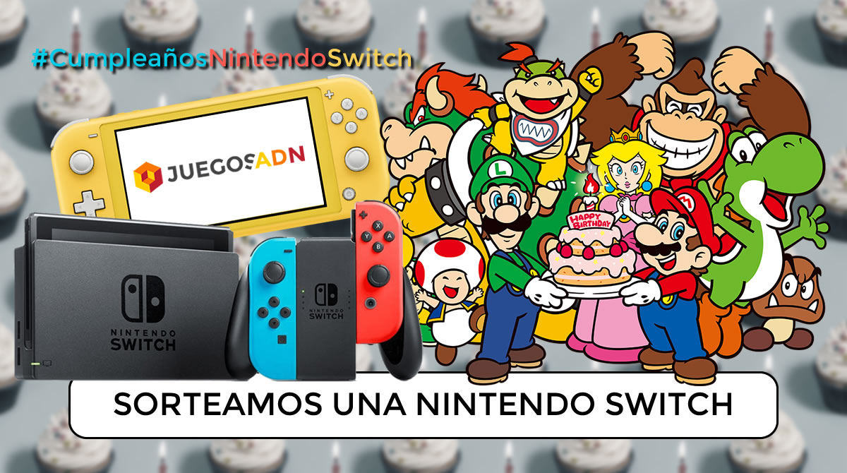 JuegosADN's tweet photo. 🎈 ¡Celebramos el #CumpleañosNintendoSwitch sorteando una consola! 🎂 Para participar:

- RT al tweet
- Sigue a @JuegosADN 
- Dinos usando el hashtag con qué juego estrenarías la consola y por qué

¡Sin límite de participaciones! 🍀 Ganador mañana
https://t.co/s1u9kX7B5g https://t.co/rRJKiV0DTH