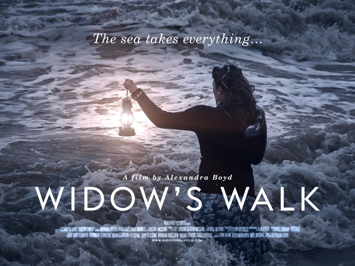 Here’s the poster for <a href="/Widows_Walk/">Widow's Walk</a> written and directed by <a href="/AlexActWrDir/">Alexandra Boyd</a> streaming now on <a href="/primevideouk/">Prime Video UK & IE</a>  #ghoststory #suffolkfilm #VirginiaMcKenna #MirandaRaison #theseatakeseverything