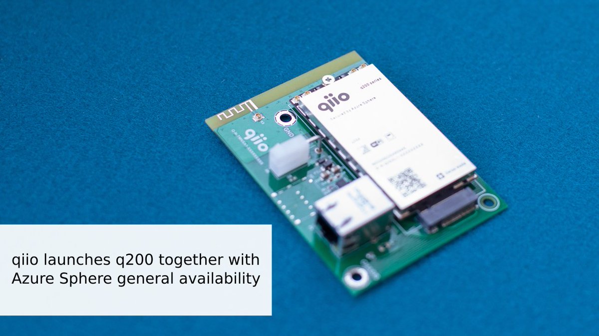 qiio_iot's tweet photo. Last week, @qiio_iot launched #q200, the world’s first solution specifically optimized for cellular capabilities on Microsoft’s Azure Sphere. Take a look at what Galen Hunt has said about qiio and q200: https://t.co/N7pIPZVW7a
#AzureSphere #AzureSphereGA https://t.co/gkXLK6wuWB