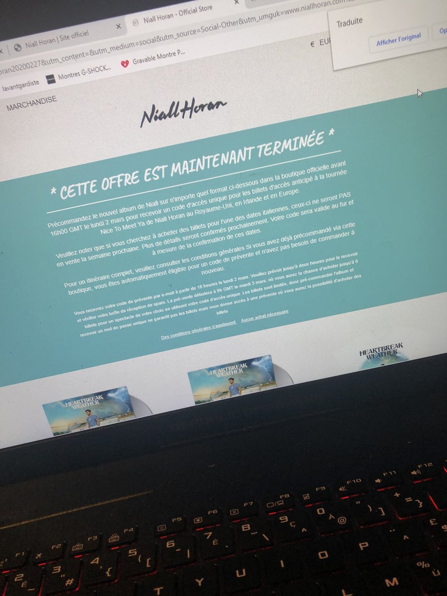 gwen2point0's tweet photo. @NiallHFrance Ça me mets ça ! Je crois que je devrais attendre les vente officielle .. https://t.co/cVtbePutfO
